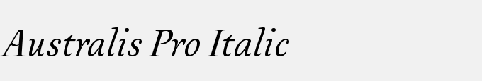 Australis Pro Italic
